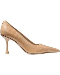 Jimmy Choo - Ixia 80 Croc-Embossed Leather Pumps - Lyst