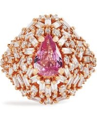 Suzanne Kalan - Diamond And Sapphire One Of A Kind Ring - Lyst