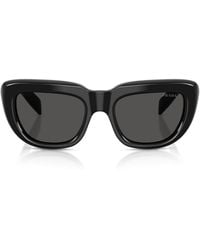 Prada - Pr D07S Rectangle Sunglasses - Lyst