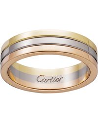 Cartier - Mixed Gold Vendôme Louis Wedding Band - Lyst