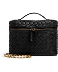 Bottega Veneta - Small Leather Soft Vanity Case Top-Handle Bag - Lyst