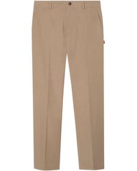 Burberry - Cotton Twill Slim Chinos - Lyst