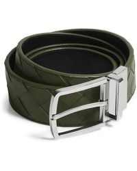 Bottega Veneta - Leather Intrecciato Reversible Belt - Lyst