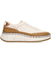 Chloé - Suede Nama Runner Sneakers - Lyst