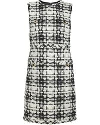 St. John - Tweed Embellished Mini Dress - Lyst