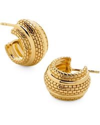 Monica Vinader - Vermeil Heirloom Hoop Earrings - Lyst