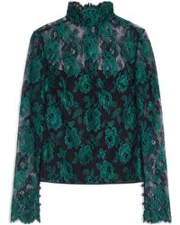 Valentino - Lace Floral Top - Lyst