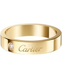 Cartier - And Diamond C De Wedding Ring - Lyst