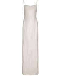 Dolce & Gabbana - Kim Dolce&gabbana Crystal Mesh Slip Dress - Lyst