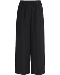 Eskandar - Linen Flared Trousers - Lyst