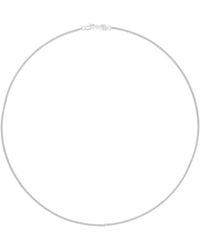 Astrid & Miyu - Sterling Curb Chain Necklace - Lyst