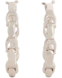COACH - Chain Hoop Earrings - Lyst