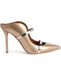 Malone Souliers - Metallic Leather Maureen Mules 100 - Lyst