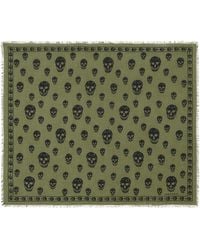McQueen - Modal-Silk Skull Scarf - Lyst