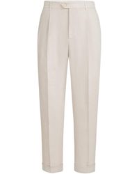 Brunello Cucinelli - Linen Pleated Trousers - Lyst