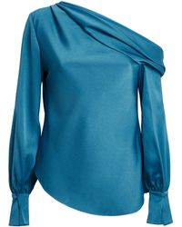 Jonathan Simkhai - Satin Alice One-Shoulder Top - Lyst