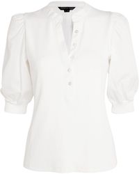 Veronica Beard - Puff-Sleeve Coralee Top - Lyst