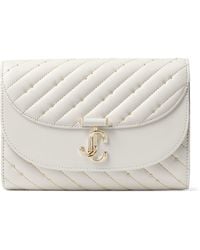 Jimmy Choo - Leather Curve Clutch Bag - Lyst