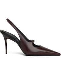 Alaïa - Leather Drop Slingback Pumps 80 - Lyst