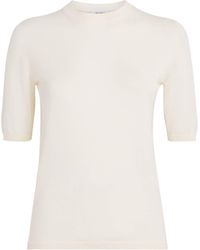 Max Mara - Virgin Wool Short-Sleeve Sweater - Lyst