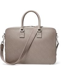 Aspinal of London - Leather Mount Street Laptop Briefcase Bag - Lyst