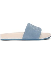 Kurt Geiger - Velvet Logo Script Slides - Lyst