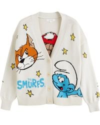 Chinti & Parker - X The Smurfs Wool-cashmere Cardigan - Lyst
