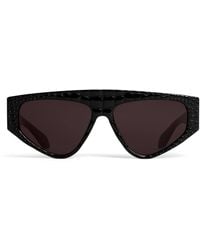 Alaïa - Acetate Aviator Mask Sunglasses - Lyst