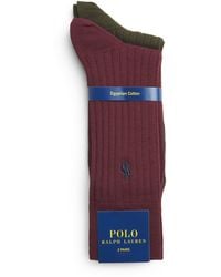 Polo Ralph Lauren - Egyptian Cotton-Blend Polo Pony Socks - Lyst