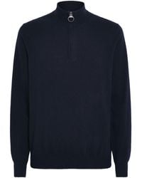 Barbour - Wool-Cashmere Ronson Quarter-Zip Sweater - Lyst