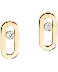 Messika - Move Uno And Diamond Stud Earrings - Lyst