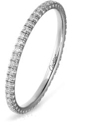 Cartier - And Diamond Étincelle De Wedding Band - Lyst