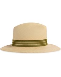 dunhill - Straw Trilby Hat - Lyst