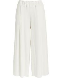 Issey Miyake - Cropped Campagne Wide-Leg Trousers - Lyst