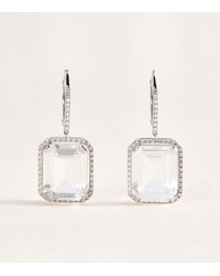 SHAY - Diamond And Topaz Portrait Earrings - Lyst