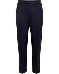 Corneliani - Virgin Wool Slim Trousers - Lyst
