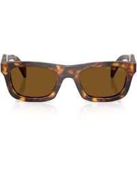 Prada - Acetate Rectangular Sunglasses - Lyst