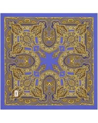 Saint Laurent - Silk Paisley Print Scarf - Lyst