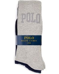 Polo Ralph Lauren - Cotton-blend Polo Bear Socks - Lyst