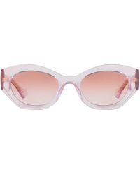 Gucci - Injected Oval Sunglasses - Lyst