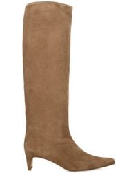 STAUD - Leather Wally Knee-High Boots 55 - Lyst