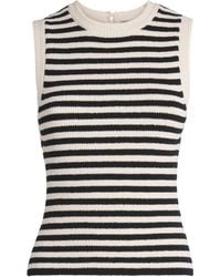 FRAME - Knitted Stripe Tank Top - Lyst