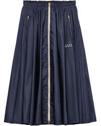 Prada - Re-Nylon Pleated Midi Skirt - Lyst