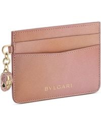 BVLGARI - Goat Leather Serpenti Forever Card Holder - Lyst