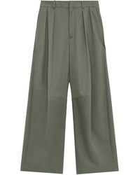Loewe - Cotton-Blend Barrel Trousers - Lyst