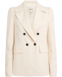 ME+EM - Cotton-Blend Textured Blazer - Lyst