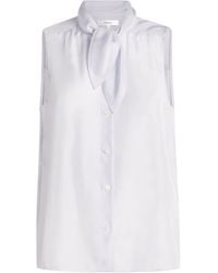 FRAME - Silk Stripe The Novelist Shirt - Lyst
