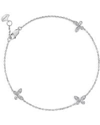 Graff - Small And Diamond Butterfly Bracelet - Lyst