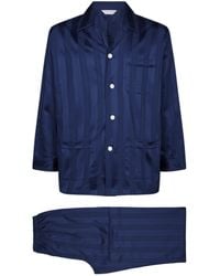 Derek Rose Savile Collection Stripe Pyjamas in Blue for Men | Lyst UK