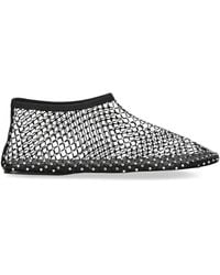 Christopher Esber - Minette Crystal Mesh Flats - Lyst